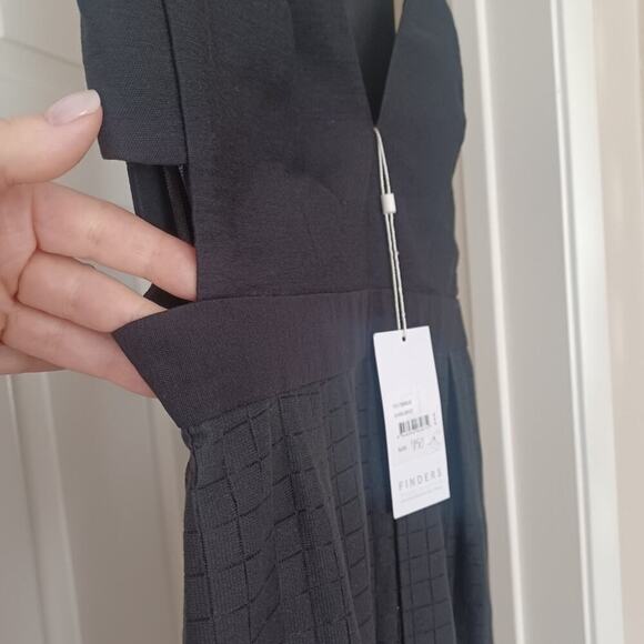 Revolve Finders Keepers Go Now Palazzo Jumpsuit Black Cut-Outs Semi-Sheer M NWT - Picture 12 of 16